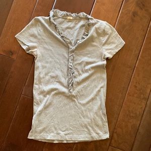 J Crew distressed grey t-shirt